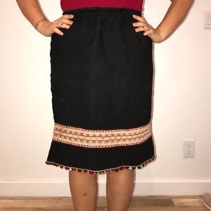 Super rare antic traditional Peruvian fabric skirt
